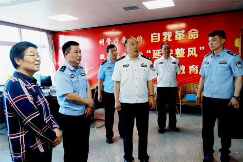 三門峽市副市長李紅念深入靈寶公安調研指導政法隊伍教育整頓試點工作