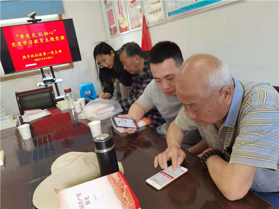 燕子磯社區(qū):學(xué)黨史 憶初心 主題黨課促深學(xué)